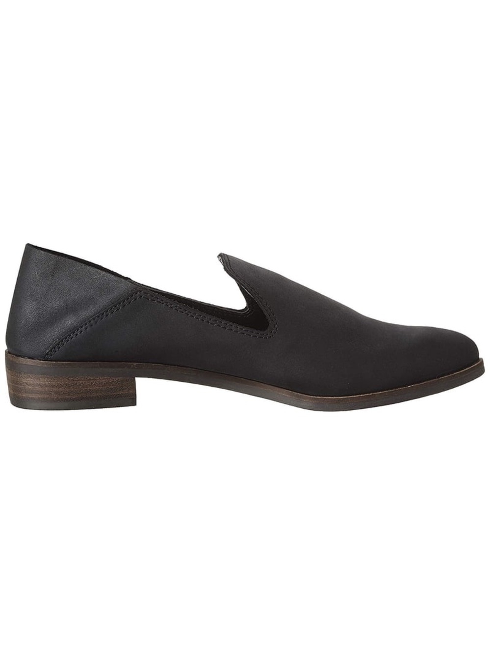 LUCKY Women’s Black Cahill Almond Toe Slip On Leather Loafers - Size 8